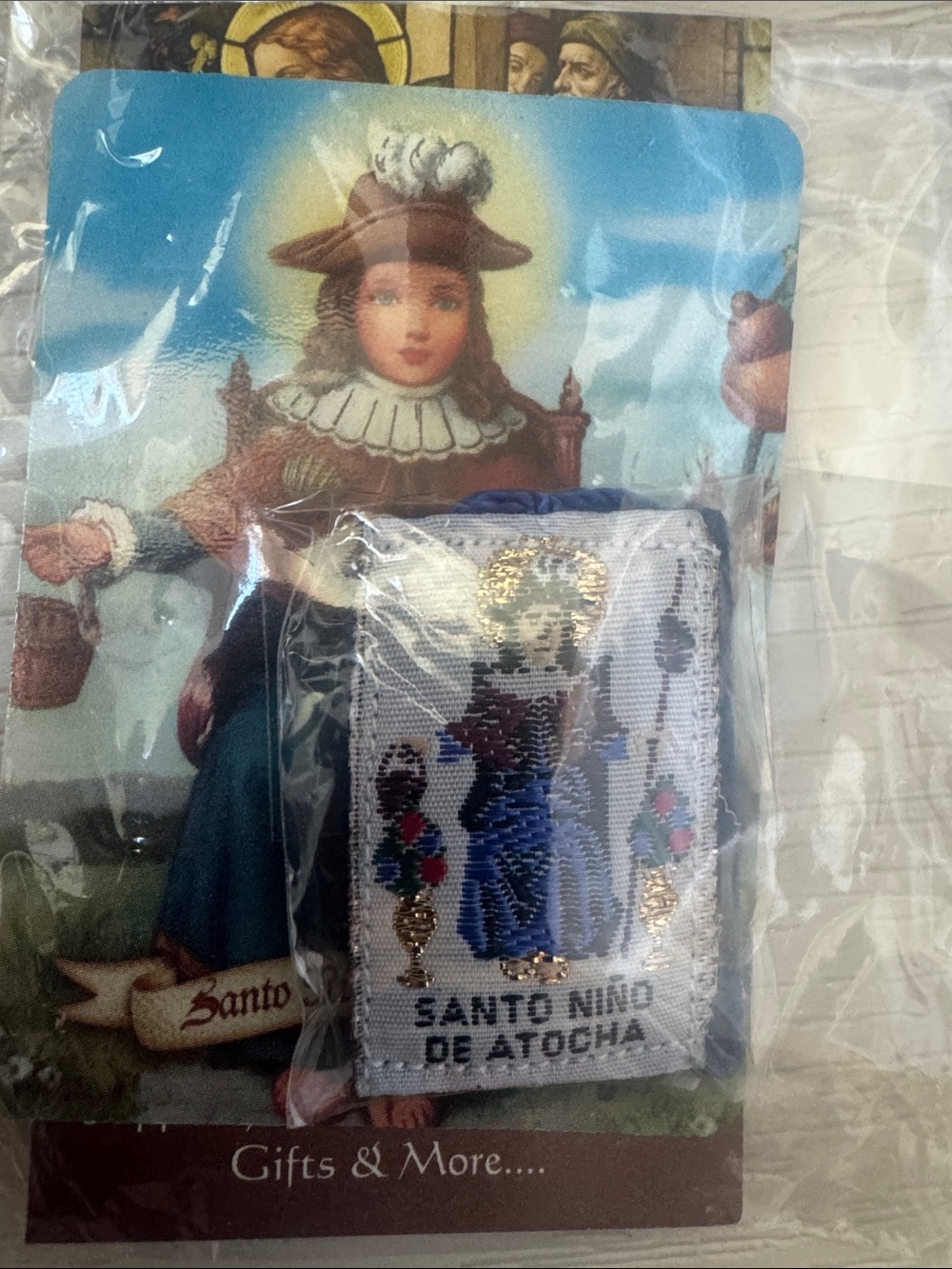Santo Niño de Atocha Scapular with the Virgin Mary.